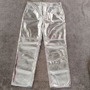 GAP NWT Cheeky Straight High Rise Metallic Pants